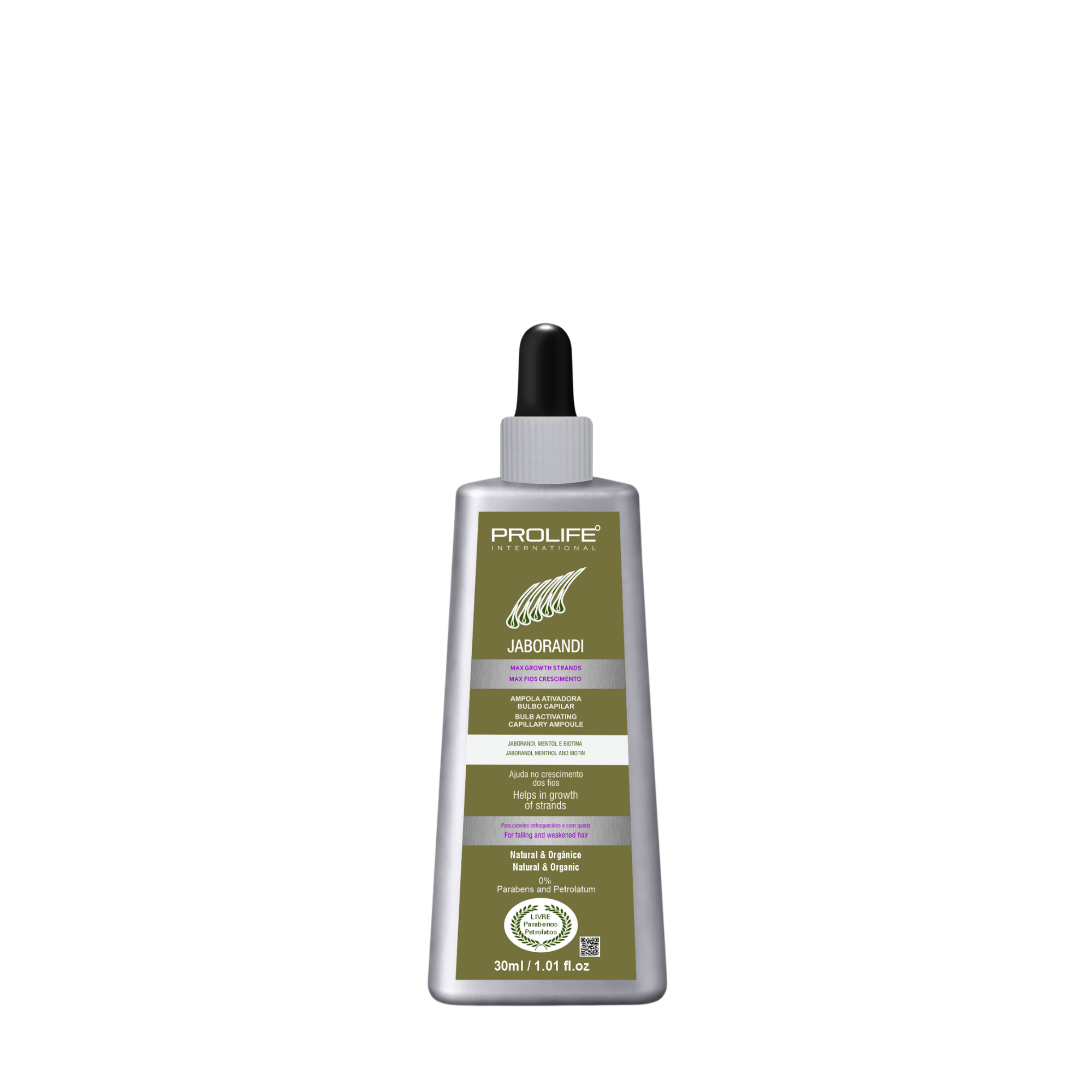 AMPOLA ATIV. DO BUBO CAPILAR JABORANDI 30ML