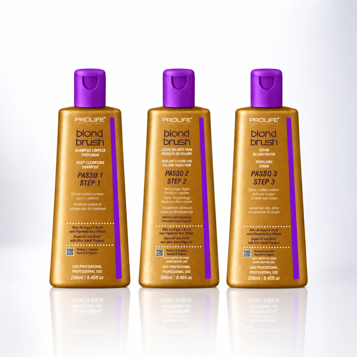 Kit Completo Blond Brush Violeta 750mL