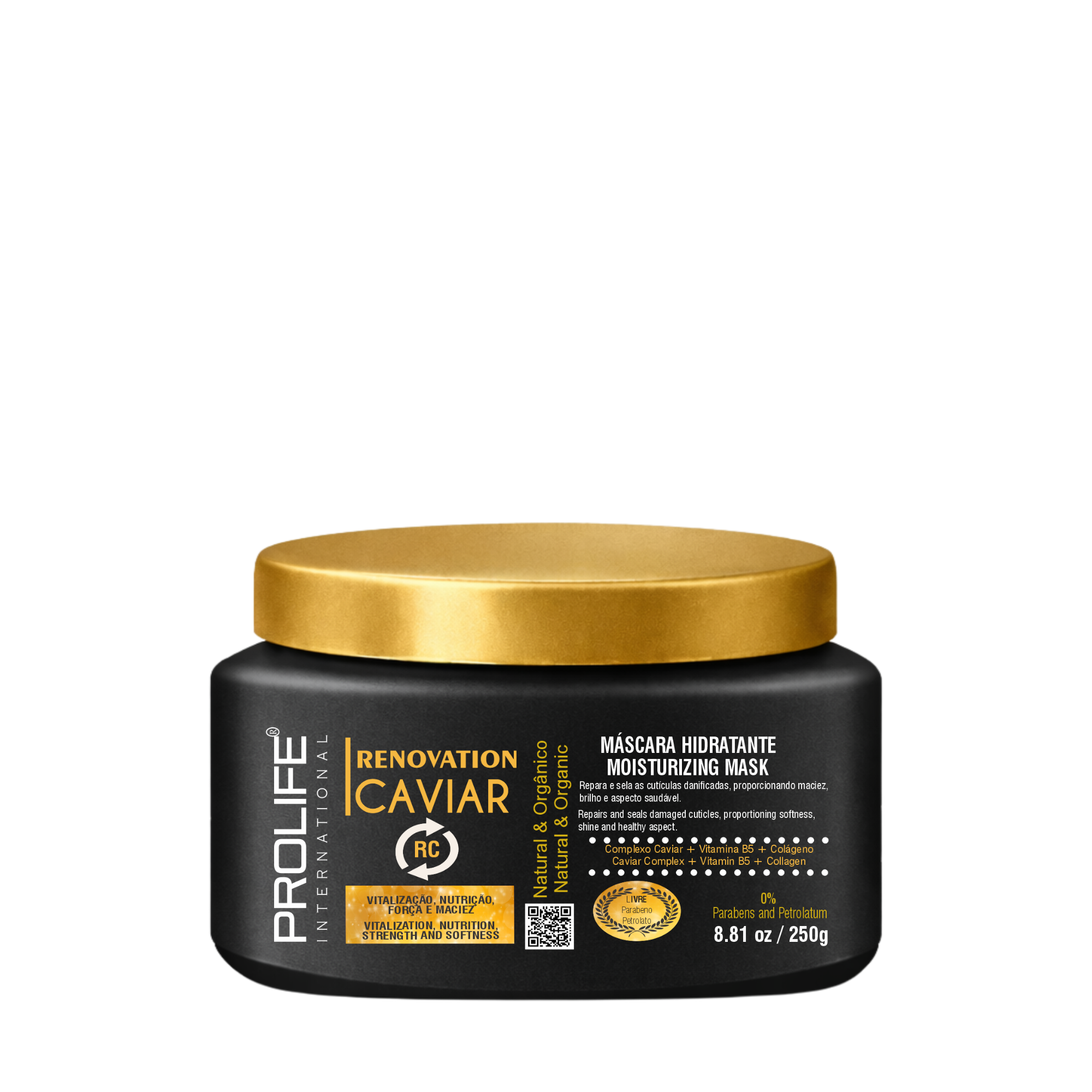 MÁSCARA HIDRATANTE RENOVAÇÃO CAVIAR 250G