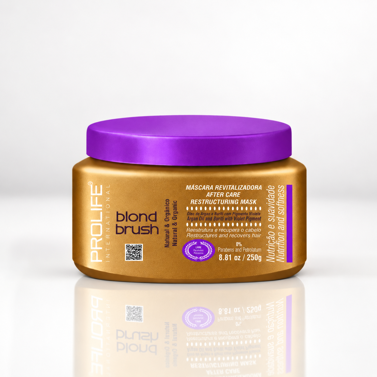 KIT PROGRESSIVA VIOLETA BLOND BRUSH CABELOS ESCUROS