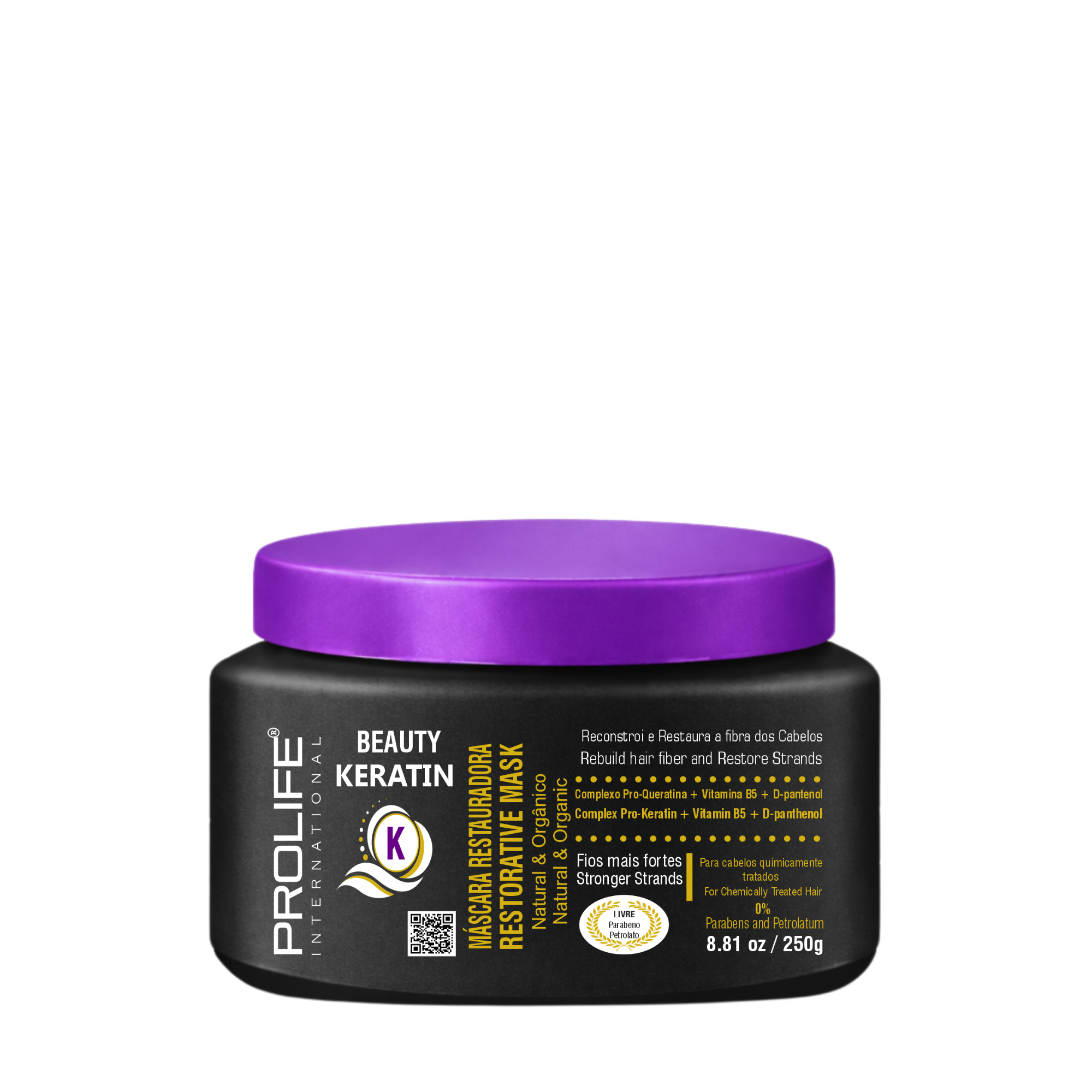 MÁSCARA REVITALIZANTE BEAUTY KERATIN 250G