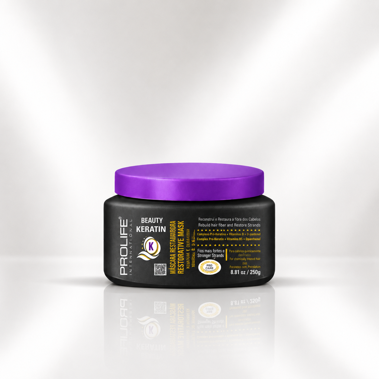 Máscara Revitalizante Beauty Keratin 250 g - Prolife International