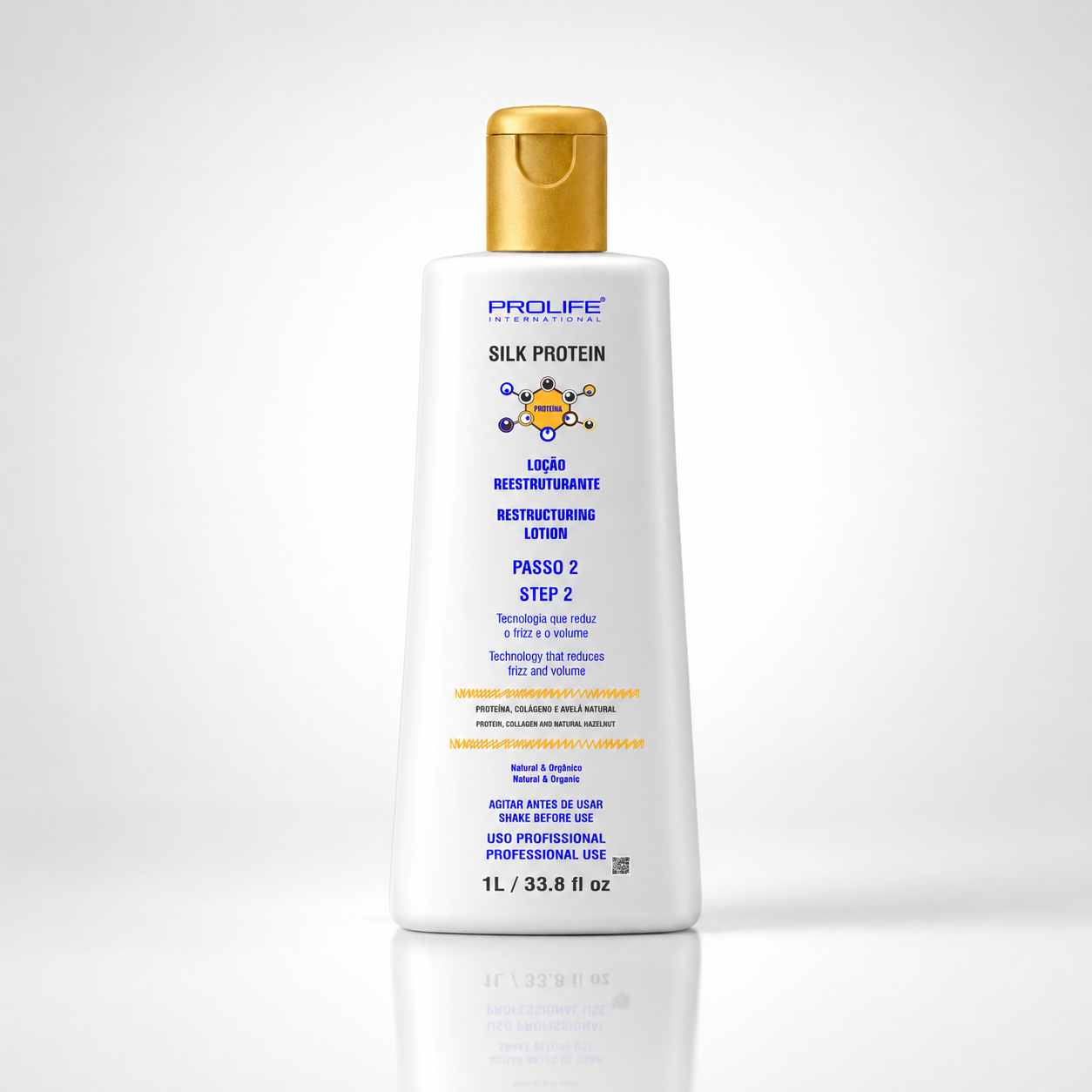 Progressiva Silk Protein Sem Formol Profissional Kit 03 Passos Prolife International 2,5l