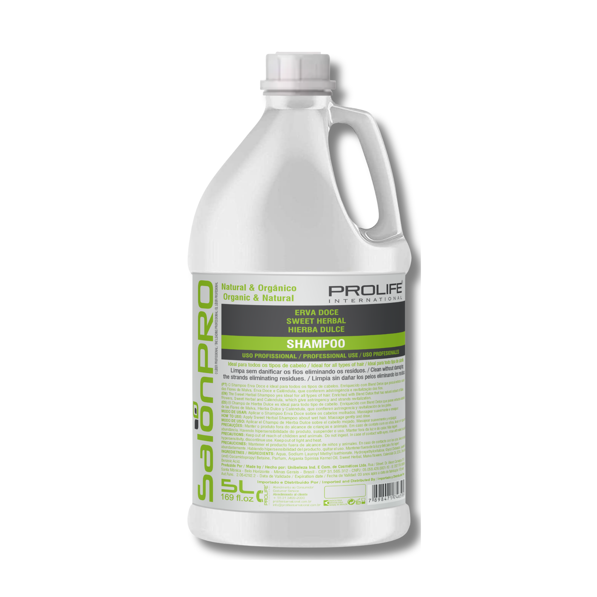 SHAMPOO ERVA DOCE E MENTA 5L
