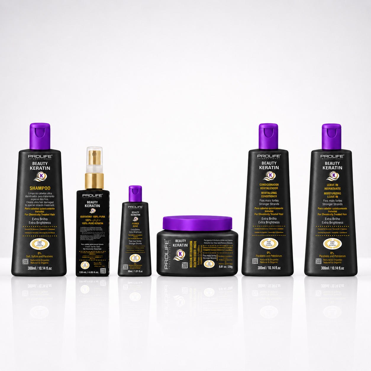 Kit de Reposição Beauty Keratin 06 Passos - Prolife International