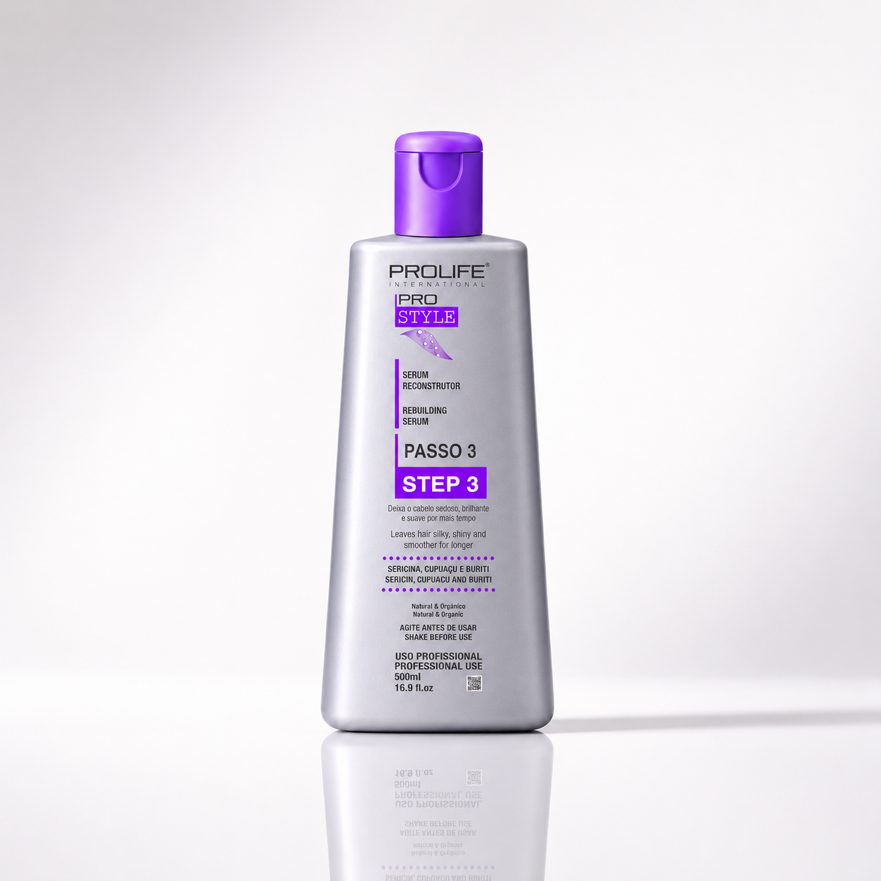 Sérum Reconstrutor Prostyle 500g - selagem e brilho intenso para uso profissional