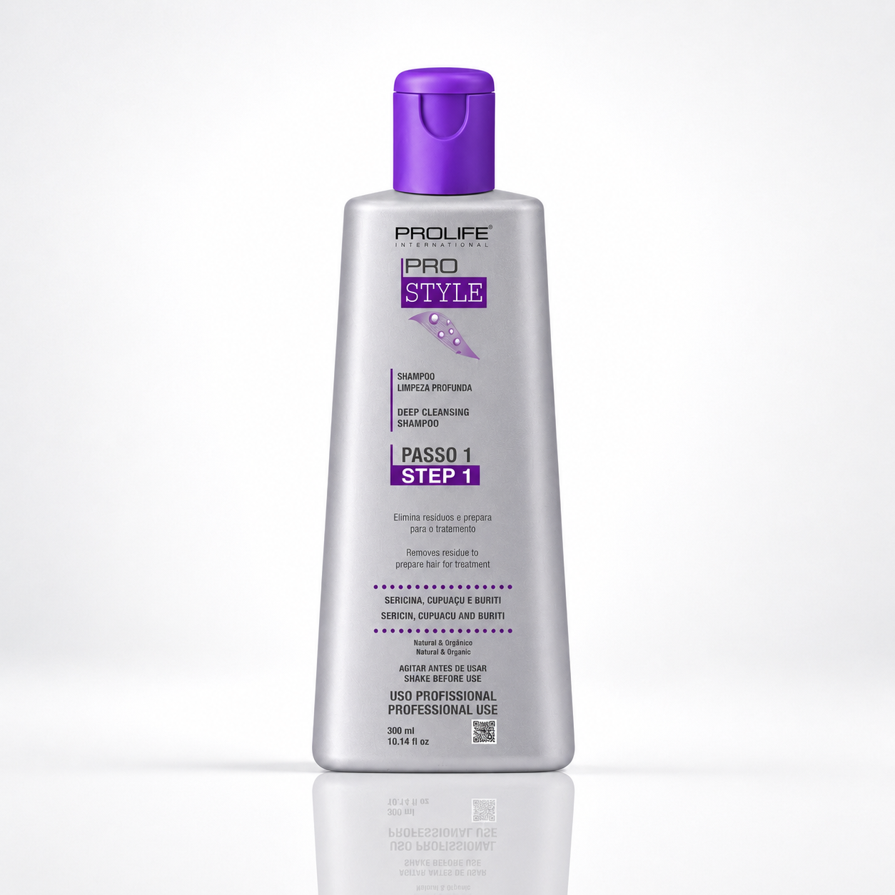 Shampoo Antirresíduos Prostyle 300ml - limpeza profunda pré-progressiva