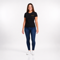 Camiseta Baby Look Preta PV com logo