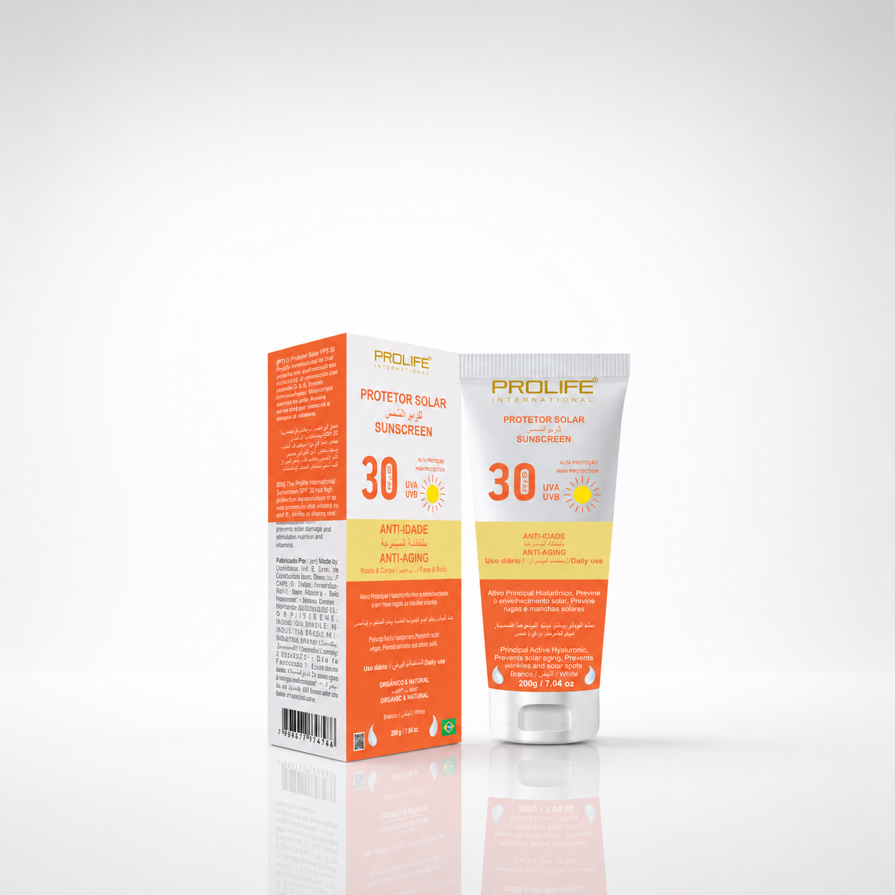 Protetor Solar FPS 30 Branco 200 mL