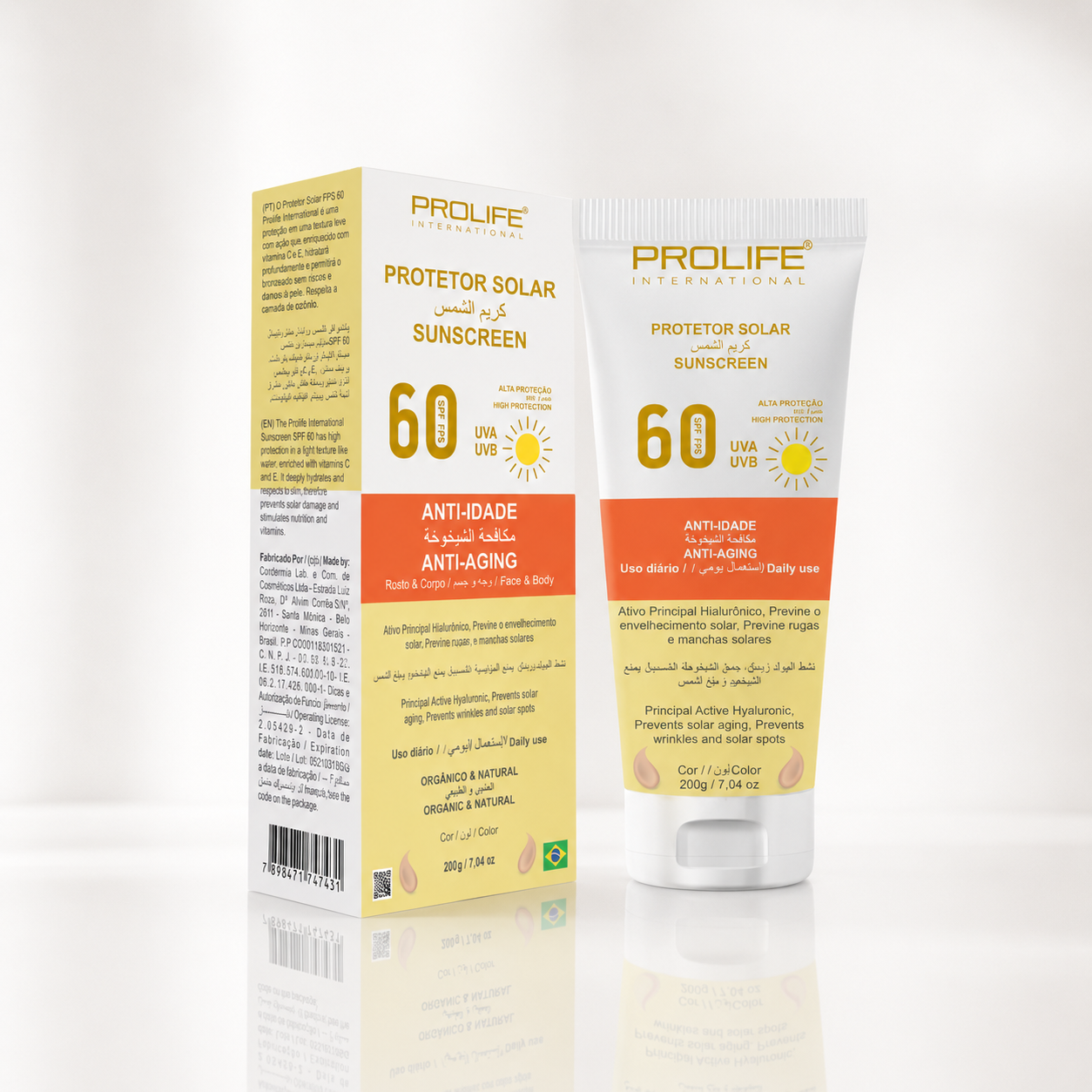 Protetor Solar FPS 60 Marrom 200 mL