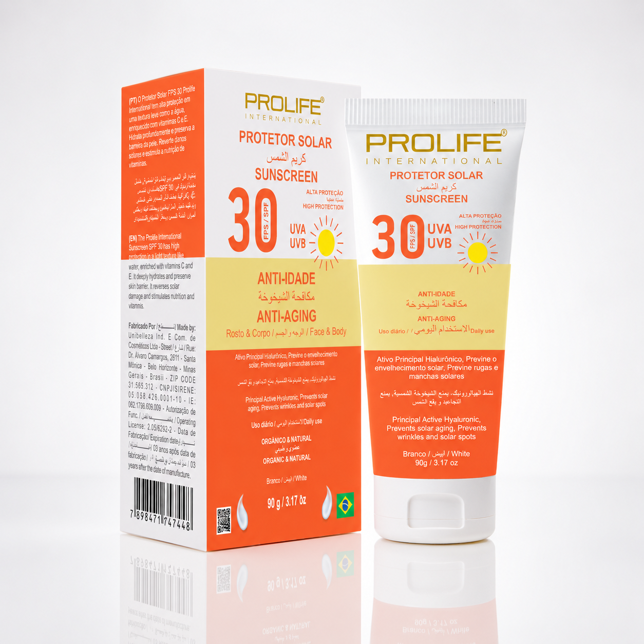 PROTETOR SOLAR FPS 30 BRANCO 90ML
